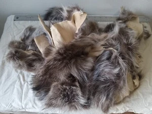Raccoon Fur Scrap For Crafts And  Fly Tying - Approx. 1.5 Pounds - Picture 1 of 1