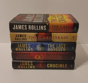 JAMES ROLLINS Lot 5 Hardcover HCDJ Last Oracle CRUCIBLE Judas Strain SIGMA FORCE - Picture 1 of 8