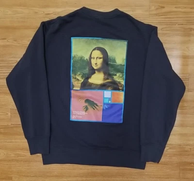 Uniqlo Musée Du Louvre Peter Saville Mona Lisa Sudadera Para Hombres L Gris Cuello Redondo Foto 1 de 4