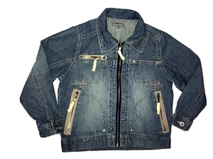 Minymo Denim Jacket Sz6 Full Zip Soft Back To School Designer Grunge Streetwear - Picture 1 of 9