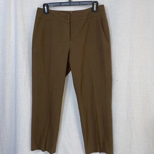 Talbots Brown Straight Leg Slacks Dressy Pants Size 4 - Picture 1 of 10