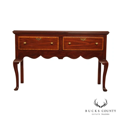 Henkel Harris Queen Anne Style 'Jamestown Colony' Mahogany Sideboard Cover