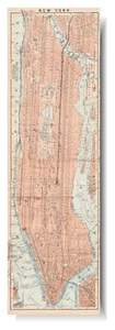 MANHATTAN Original Karte 1909 Broadway Authentic NEW YORK CITY ANTIKE KARTE - Bild 1 von 21