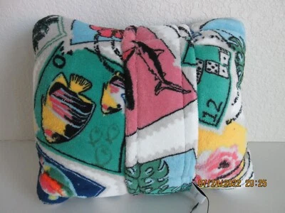 VERA BRADLEY TRAVEL BLANKET (CUBAN STAMPS) (RETIRED) - Image 1 of 4