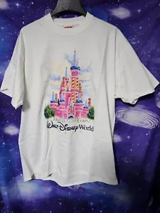 Walt Disney World That Was Then This Is Now Castle 1997 XL T-Shirt Vintage Neu mit Etikett - Bild 1 von 7