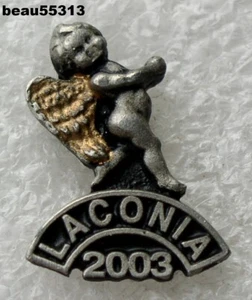 ⭐2003 LACONIA NEW HAMPSHIRE HARLEY BIKE WEEK VEST JACKET HAT PIN - Picture 1 of 1