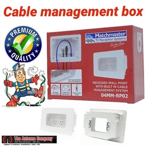 Recessed Wall Point with Built in Cable Management System hide cable 04mm-rp02 . - Picture 1 of 6