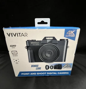 Vivitar VECXX101-BLK-STK-4 4K Point & Shoot Digital Camera-BK - Picture 1 of 7