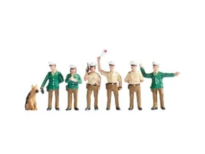 German Police (6) Green HO Gauge figures Noch 15090 - Picture 1 of 1