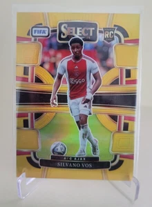 2023-24 PANINI SELECT FIFA SILVANO VOS RC TERRACE GOLD PRIZM #55 Ser #03/10 AJAX - Picture 1 of 2