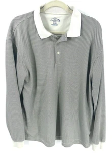 Champions Tour Golf Polo Shirt Mens Size XL Long Sleeve Striped PGA Pullover Top - Picture 1 of 7