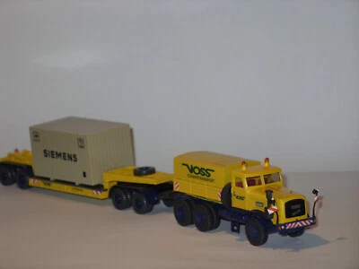 WIKING Schwertransporte VOSS Dortmund Kaelble Tieflader 3/4 mit Ladung SIEMENS K - Bild 1 von 4
