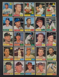 Juego de béisbol Topps 1961 Break 25 tarjetas - Imagen 1 de 3