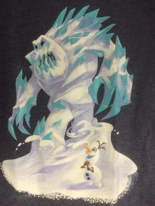 Disney Frozen, Youth T-Shirt XL 14/16, Olaf Blue Ice Monster - Picture 1 of 2