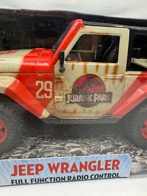 Jurassic World Jeep Wrangler Remote Control Vehicle Jurassic Park Jada RC Toys - Image 1 of 4