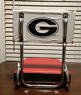 Silla Cojín Asiento Estadio Georgia Bulldogs De Colección Rojo y Negro Campeones Nacionales Foto 1 de 4