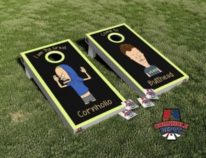 Beavis and Butthead Cornhole Board Vinyl Wrap Skins Laminated Sticker Set Decal - Picture 1 of 5