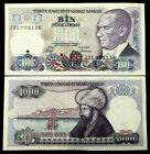 Turkey 1000 Lira Year 1970 Banknote World Paper Money UNC Currency Bill Note 