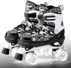 Skates Boys and Girls Camo Adjustable Roller Skates with Light up Wheels, New... - Picture 1 of 7