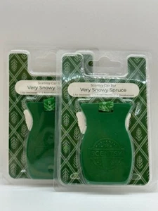 Scentsy 2 Packs of Car Bar Very Snowy Spruce Car Air Freshener NEW - Picture 1 of 1