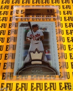 2005 Bowman Sterling SAMMY SOSA Game Used Orioles Bat #SS BGS 9.5 Gem Mint 1/2 ? - Picture 1 of 1