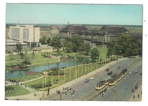 AK, EISENBAHN, LEIPZIG, HAUPTBAHNHOF, ca. 1970, Hotel Stadt Leipzig - Bild 1 von 1