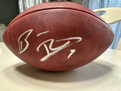 Ben Roethlisberger Pittsburgh Steelers Autografiado Duke Fútbol con etiquetas y certificado de autenticidad Foto 1 de 4