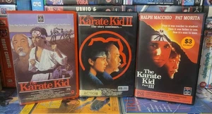 Karate Kid Trilogy (1, 2, & 3) VHS Family Thriller Big Box Ex-Rentals - Picture 1 of 11