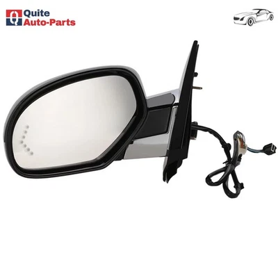 Espejo de puerta plegable eléctrico lateral del conductor cromado negro Escalade 2007-2014 térmico Foto 1 de 4