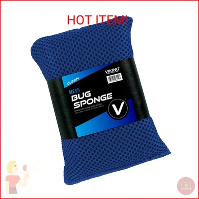 VIKING Esponja de Malla para Insectos, Esponja de Lavado de Automóviles para Limpieza de Insectos y Alquitrán, Los Colores Varían,  Foto 1 de 2