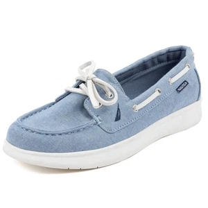 Nautica Women's Casual Boat Shoes, Moc-Toe Loafers with Cushioned Insole, Deck - Picture 1 of 6