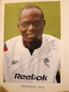 Abdoulaye Faye Bolton Wanderers Signed Photo - Picture 1 of 1