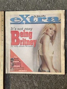 Britney Spears 2001 Extra Newspaper Rare Being Britney Music Pop Vintage - Picture 1 of 7