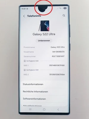 Samsung Galaxy S22 Ultra 5G 512GB Dual Schwarz - Bild 1 von 4
