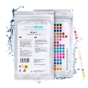 Wassertester Teststreifen 16-in-1 Trinkwassertest pH Wasserhärte 25 st. - Bild 1 von 7