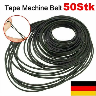 50x Riemen Antriebsriemen 30-130mm für Kassettendeck Cassette Tape Deck Belt ER - Bild 1 von 4