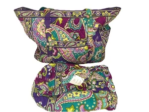 Vera Bradley Get Carried Away Reisetasche & Ditty Bag meliert lila nicht mehr produziert - Bild 1 von 10