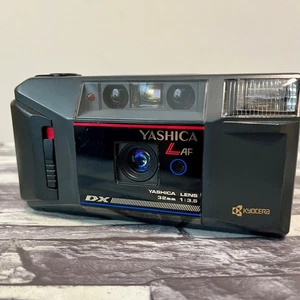 Yashica L AF Date 32mm F3.5 fotocamera punta e scatta pellicola funzionante! Dal Giappone - Foto 1 di 15