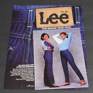 1984 Print Ad Sexy Fashion Long Legs Lady Blonde Lee Jeans Feminine Beauty Art P - Bild 1 von 1