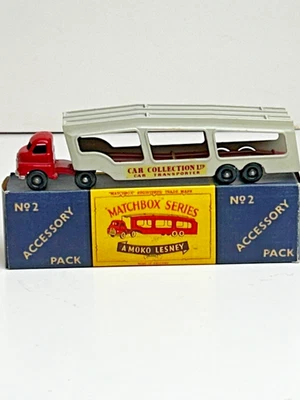 Confezione Accessori Matchbox N. 2 Bedford Camion Trasportatore Auto, Leggi - Immagine 1 di 4