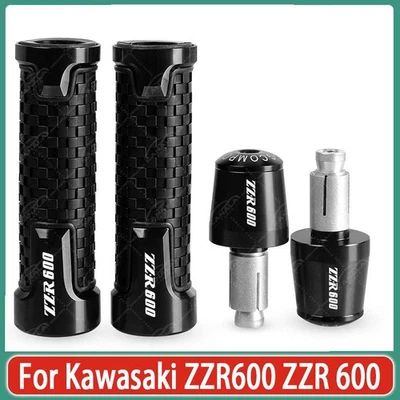 7/8 " 22MM 24MM Grip Handlebar Grip End Plug Sets For Kawasaki ZZR600 ZZR 600  Foto 1 de 4