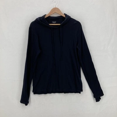 Vince Hoodie Mens Small Navy 100% Pima Cotton Lightweight Long Sleeve Pullover - Image 1 of 4