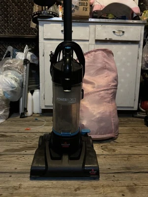 Bissell Upright Vacuum, Power Force Compact, Bagless, Lightweight, Blue & Black - Image 1 of 2