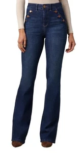 WIT & WISDOM Nordstrom Womens Skyrise Flare Denim Jeans- NWT Sz: 10 - Picture 1 of 10