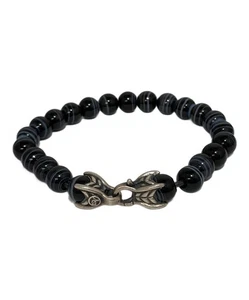 David Yurman Men's Spiritual Beaded Bracelet 22cm 8.6'' Silver 925 - Picture 1 of 5