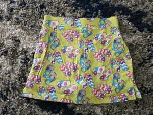 JK J Khaki Girls Skirt Skort Short Green Flip Flops Size 6 - Picture 1 of 4