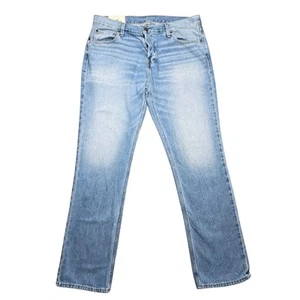 Hollister Men Jeans 34x32 Blue Denim Classic Straight Leg EUC 100% Cotton - Picture 1 of 5