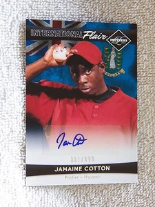 Houston Astros Jamaine Cotton Signed 2011 Panini Limited Card Auto #/499 - Picture 1 of 1