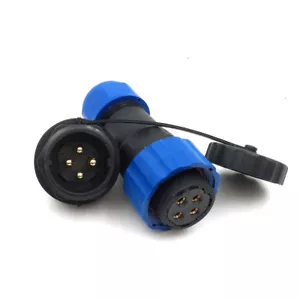 4 Pin Waterproof Connectors,Male Female aviation Power Connector 25A 250V - Picture 1 of 6