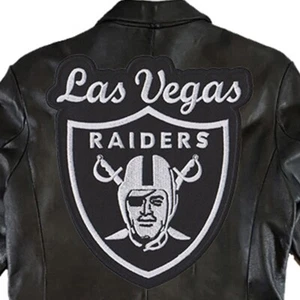 Raiders Nation Football Large Size 11.0"x12.1" Sew Embroidered Iron on Patch - Picture 1 of 10